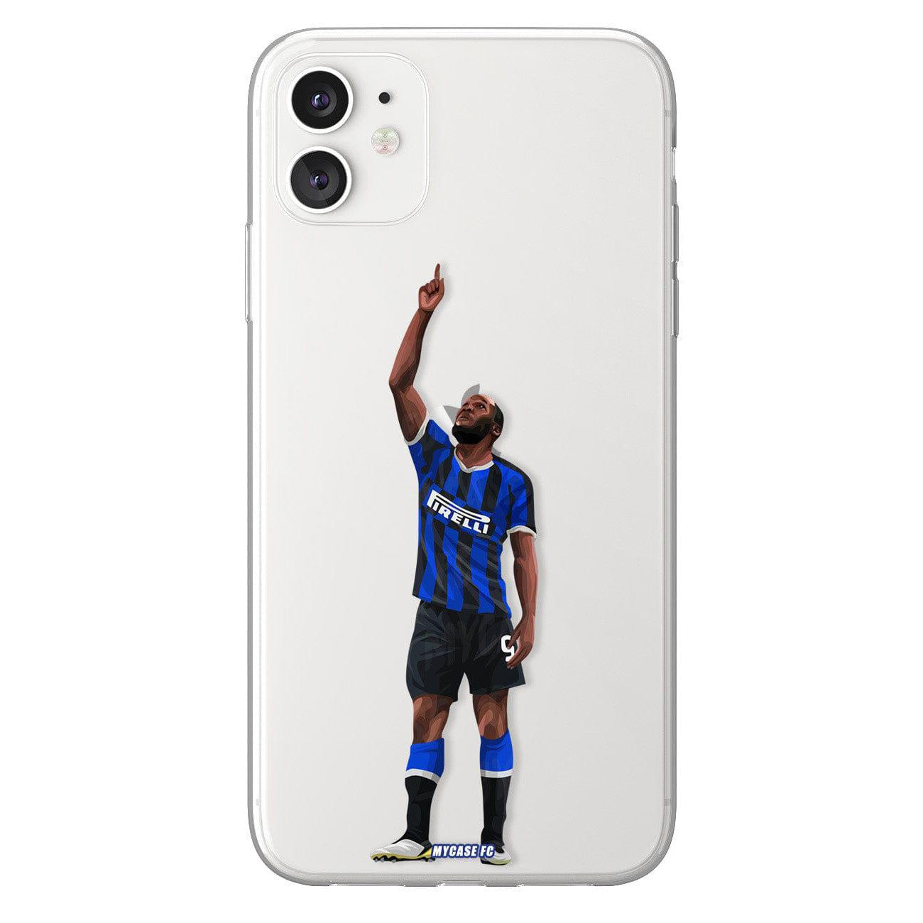 Romelu Lukaku phone case Internazionale Milano Serie A clear phone case for smartphone