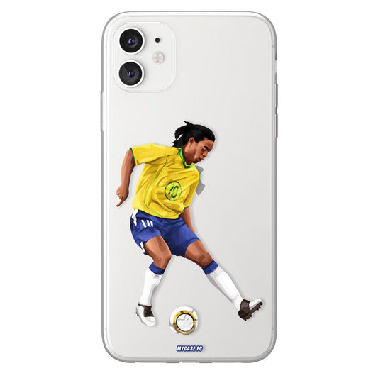 Ronaldinho phone case Brasil International football clear phone case for smartphone