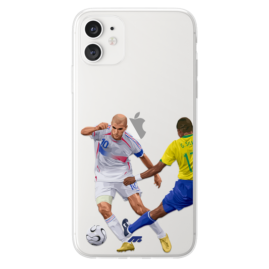 Zinedine Zidane phone case Equipe de France International football clear phone case for smartphone