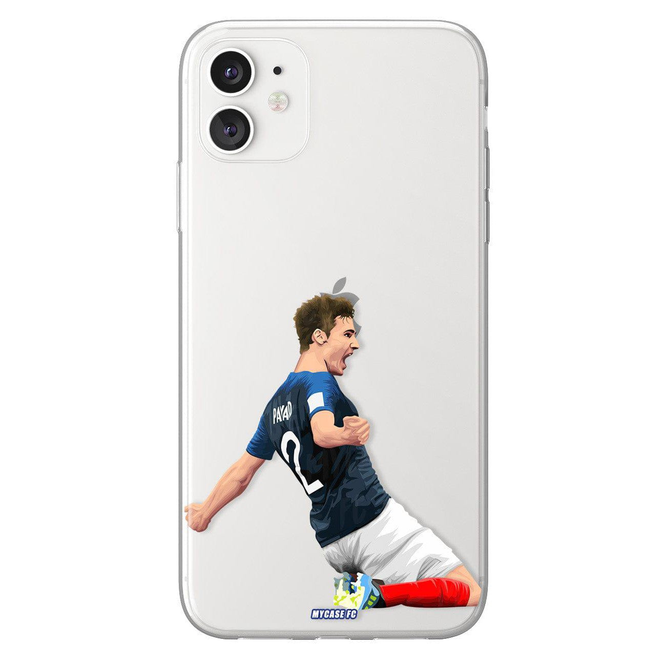 Benjamin Pavard phone case Equipe de France International football clear phone case for smartphone