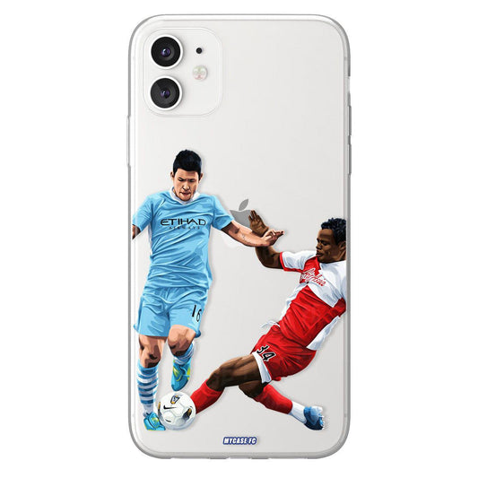 Sergio Aguero phone case Manchester City Premier League clear phone case for smartphone