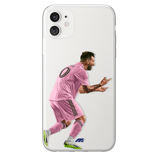 Lionel Messi phone case Inter Miami MLS clear phone case for smartphone