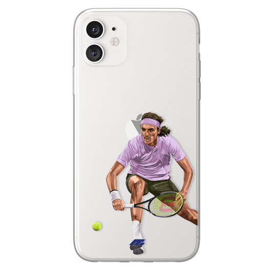 Stefanos Tsitsipás phone case Stefanos Tsitsipás Tennis clear phone case for smartphone