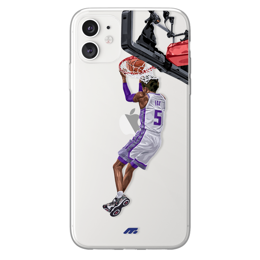 De'Aaron Fox phone case Sacramento Kings NBA clear phone case for smartphone