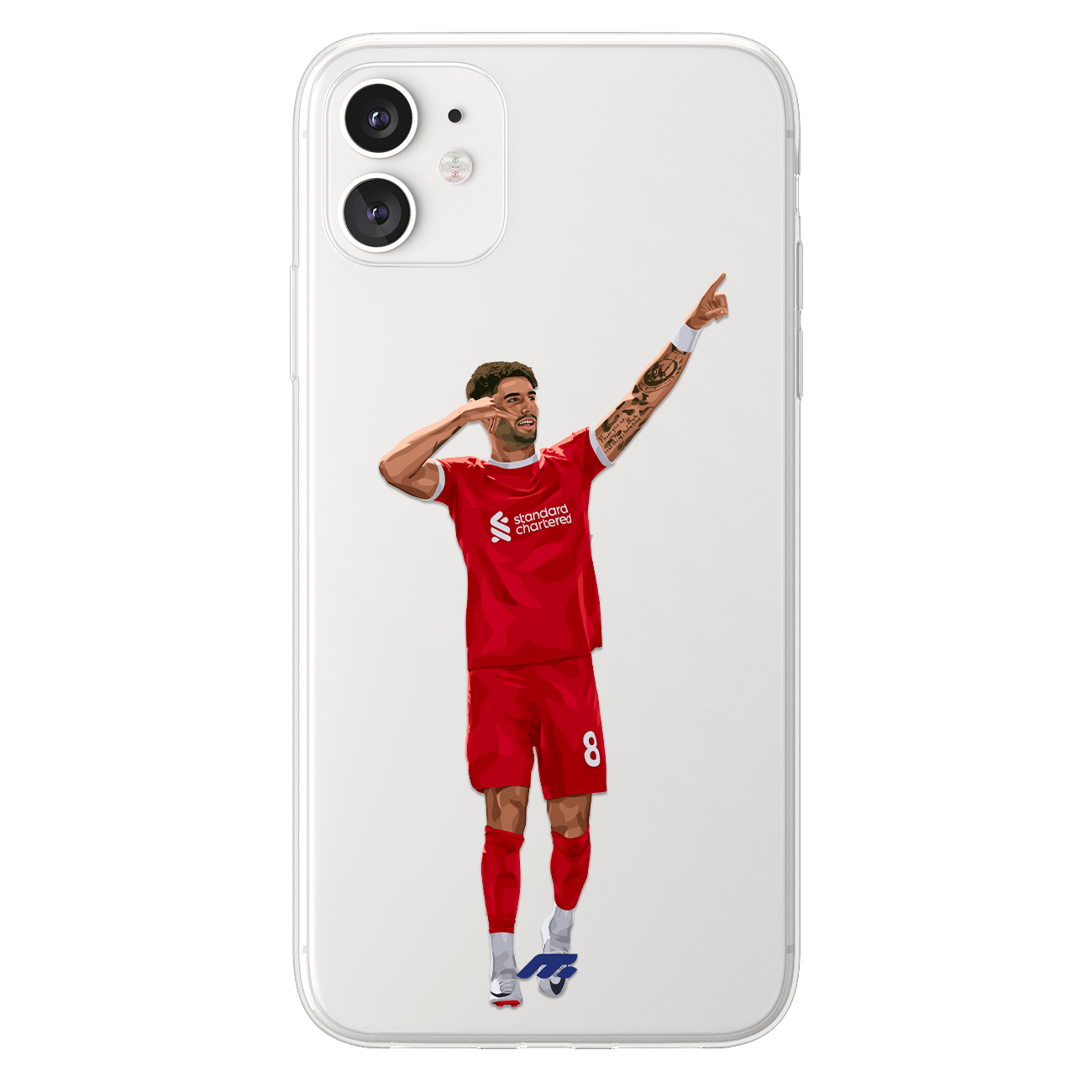 Dominik Szoboszlai phone case Liverpool Football Club Premier League clear phone case for smartphone