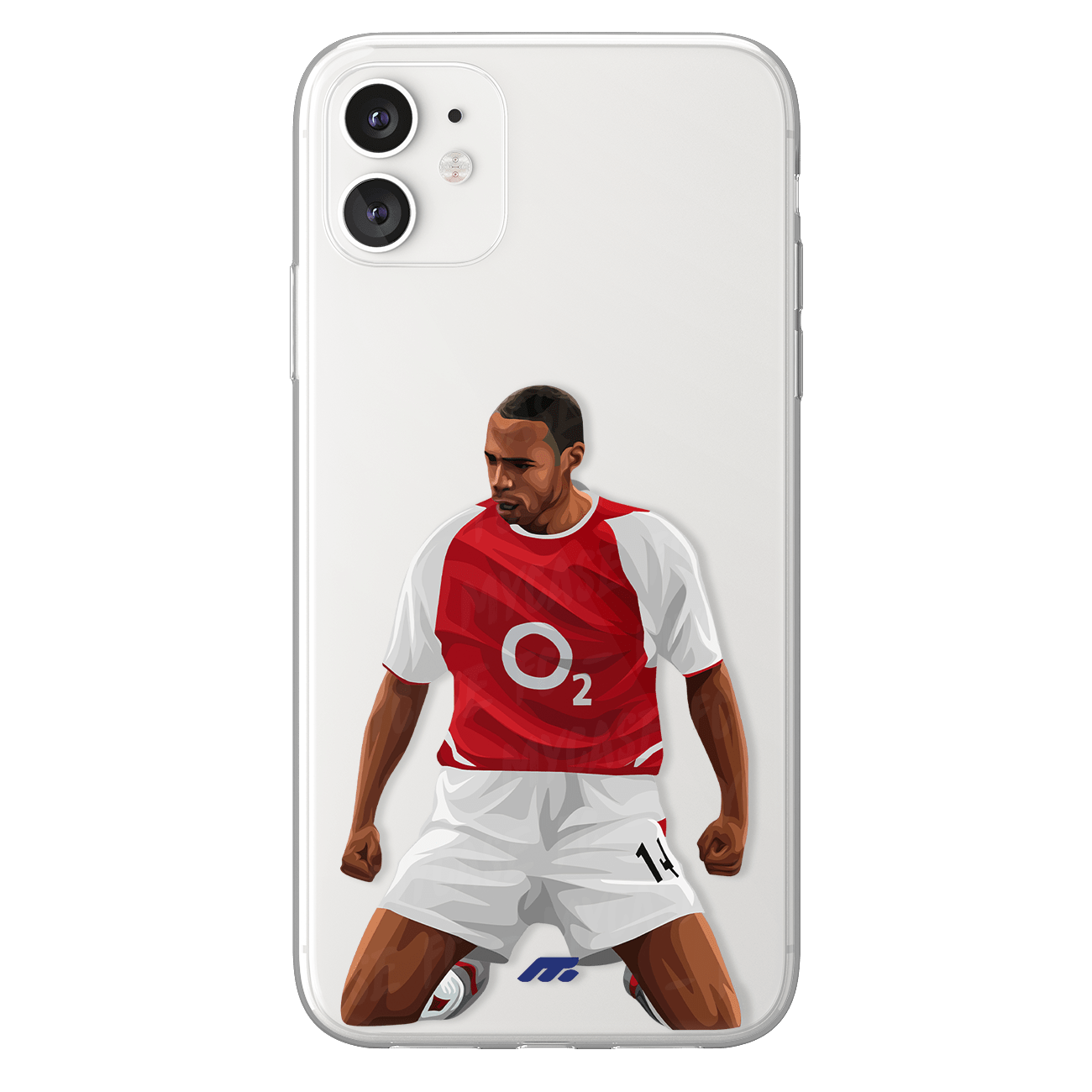 Thierry Henry phone case Arsenal FC Premier League clear phone case for smartphone