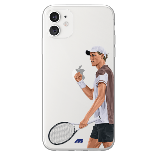 Jannick Sinner phone case Jannick Sinner Tennis clear phone case for smartphone