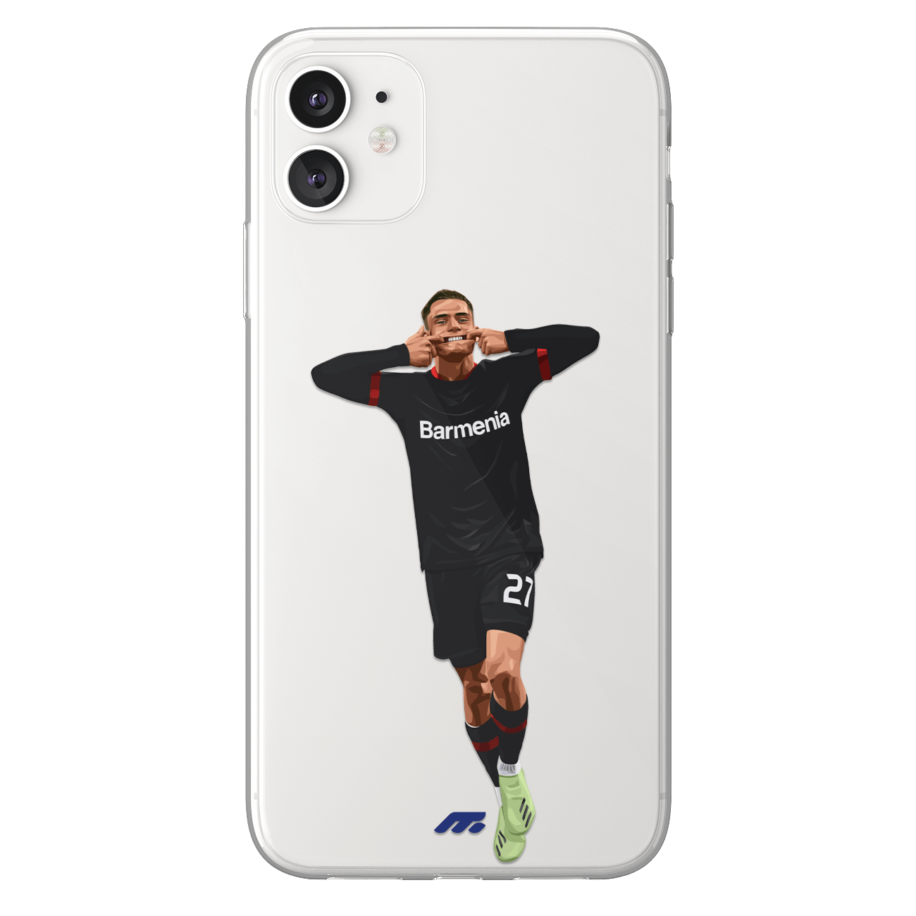 Florian Wirtz phone case Bayer Leverkusen Bundesliga clear phone case for smartphone