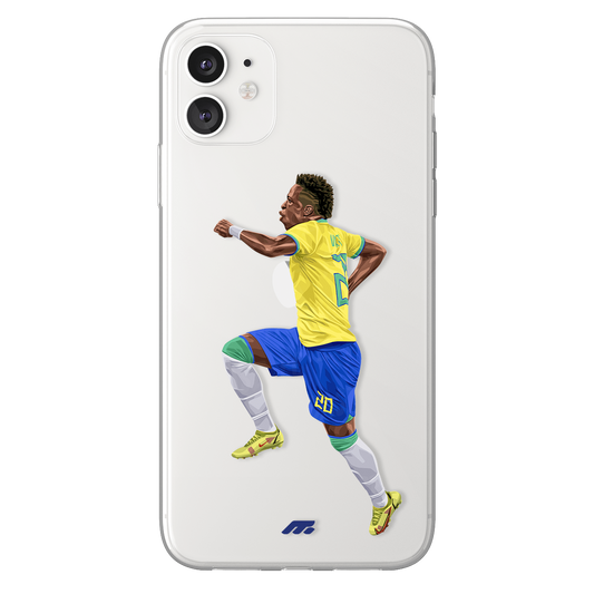 Vinicius Jr phone case Brasil International football clear phone case for smartphone