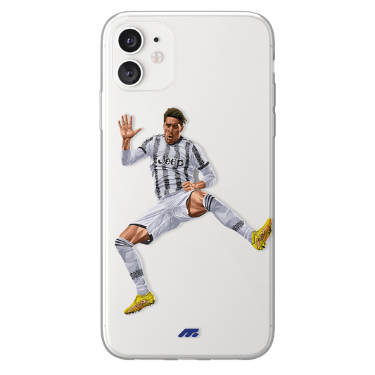 Dusan Vlahovic phone case Juventus Football Club Serie A clear phone case for smartphone