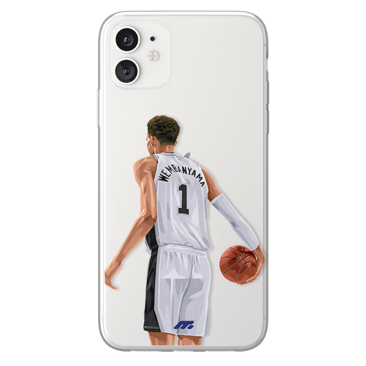 Victor Wembanyama phone case San Antonio Spurs NBA clear phone case for smartphone