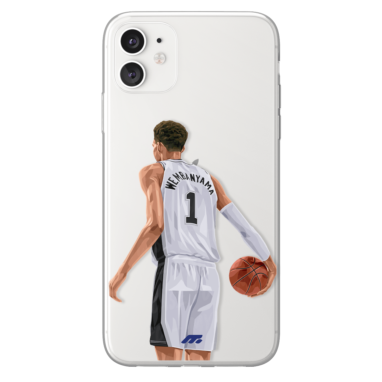 Victor Wembanyama phone case San Antonio Spurs NBA clear phone case for smartphone