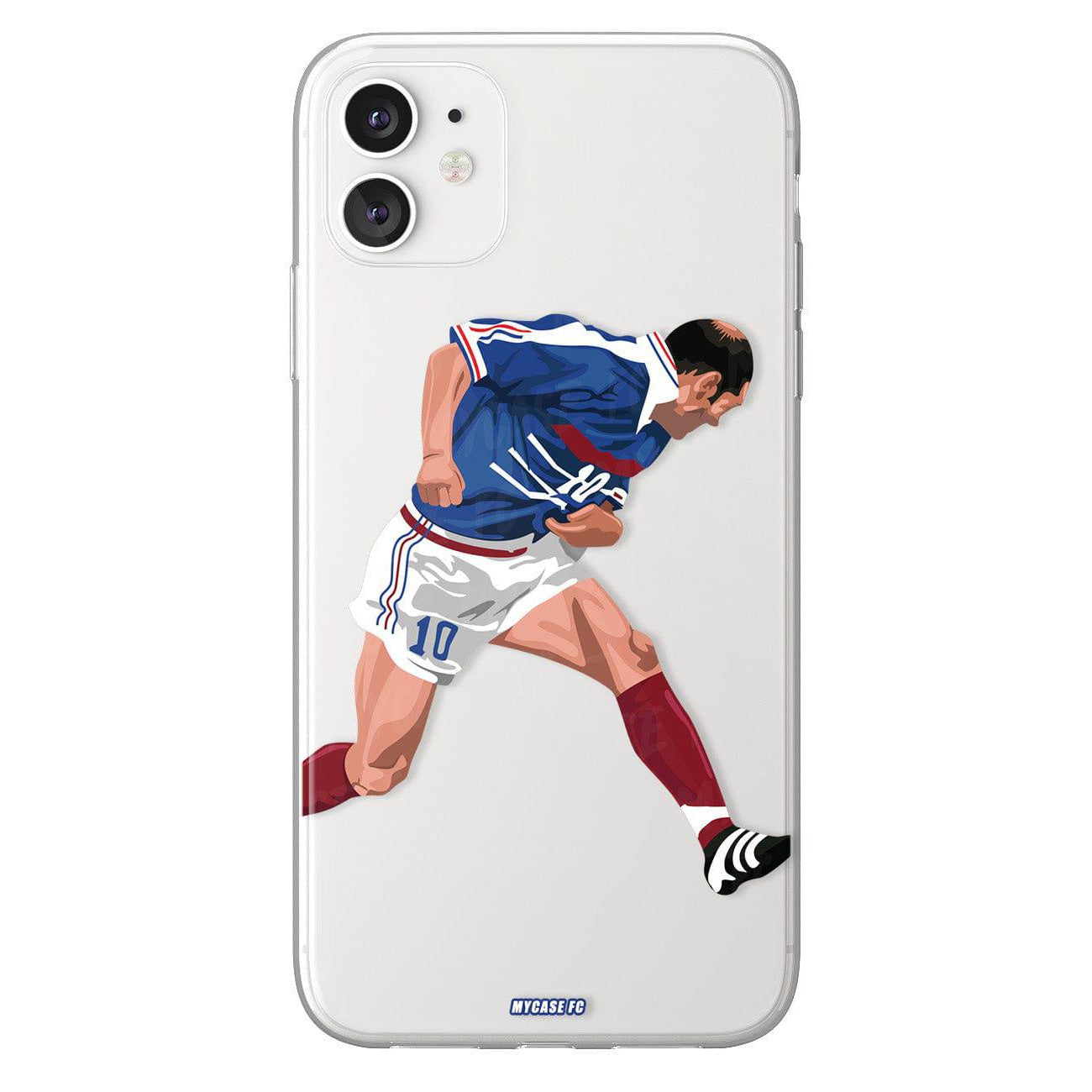 Zinedine Zidane phone case Equipe de France International football clear phone case for smartphone