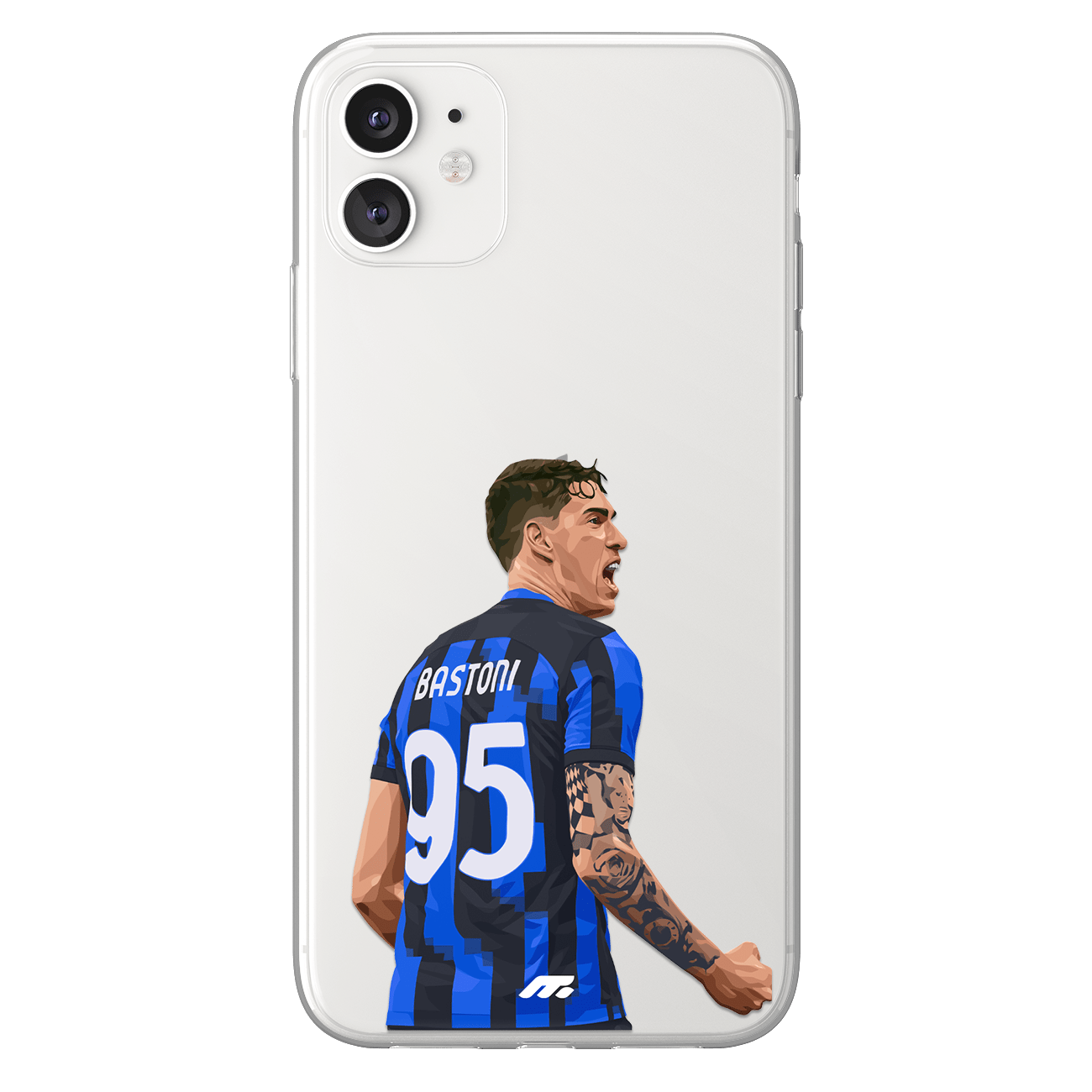 Alessandro Bastoni phone case Internazionale Milano Serie A clear phone case for smartphone