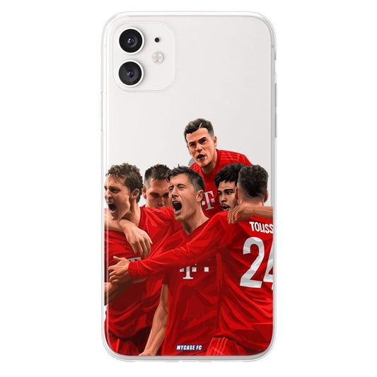 Robert Lewandowski phone case Bayern Munich Bundesliga clear phone case for smartphone