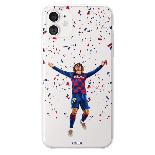 Antoine Griezmann phone case FC Barcelona La Liga clear phone case for smartphone