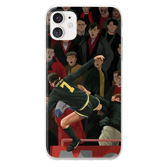 Eric Cantona phone case Manchester United Premier League clear phone case for smartphone