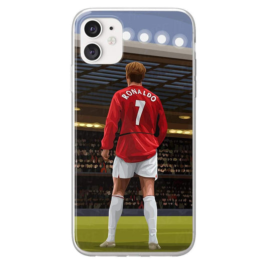 Cristiano Ronaldo phone case Manchester United Premier League clear phone case for smartphone