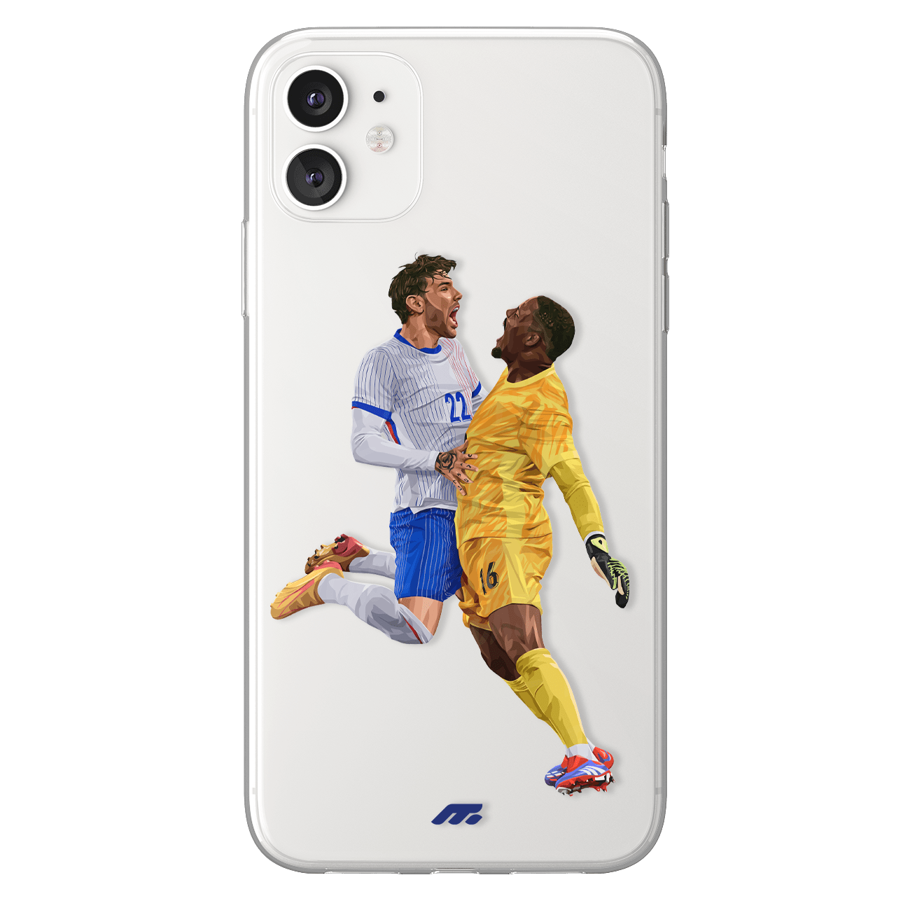 Mike Maignan & Théo Hernandez phone case Equipe de France International football clear phone case for smartphone