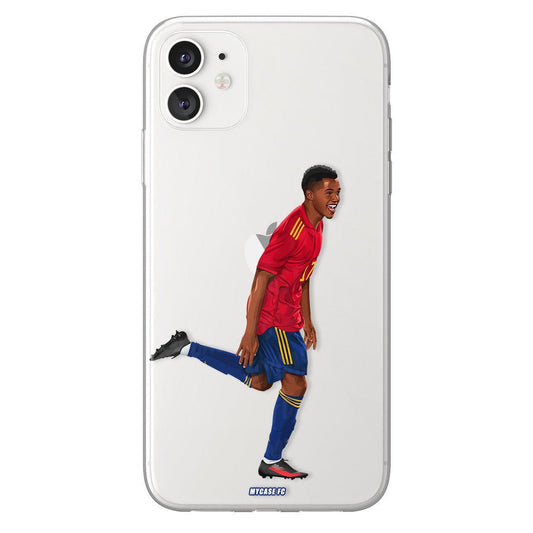 Ansu Fati phone case Spain La Liga clear phone case for smartphone