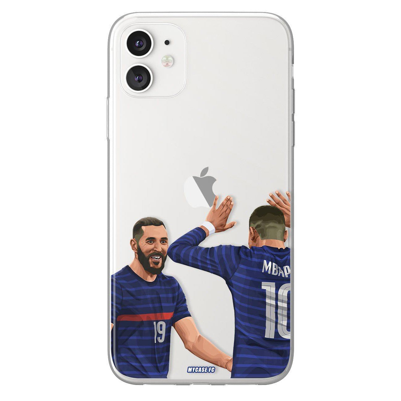 Nueve & Kyky phone case Equipe de France International football clear phone case for smartphone
