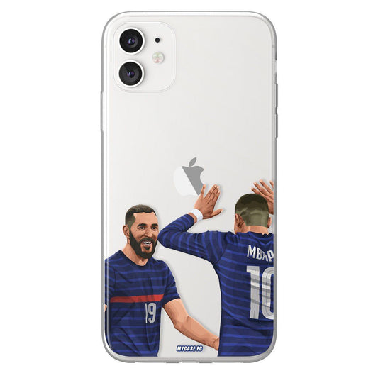Nueve & Kyky phone case Equipe de France International football clear phone case for smartphone