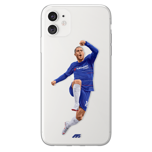 Eden Hazard phone case Chelsea FC Premier League clear phone case for smartphone