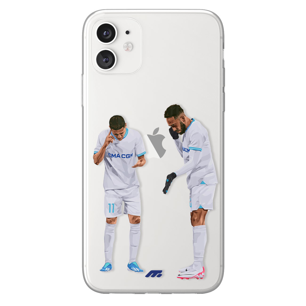 Aubameyang phone case Olympique de Marseille Ligue 1 clear phone case for smartphone
