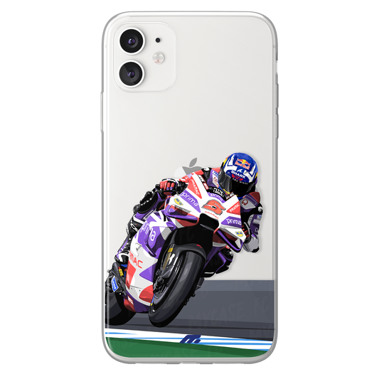 Johann Zarco phone case Pramac Racing Moto GP clear phone case for smartphone