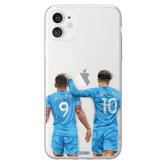 Gabriel Jesus , Grealish phone case Manchester City Premier League clear phone case for smartphone