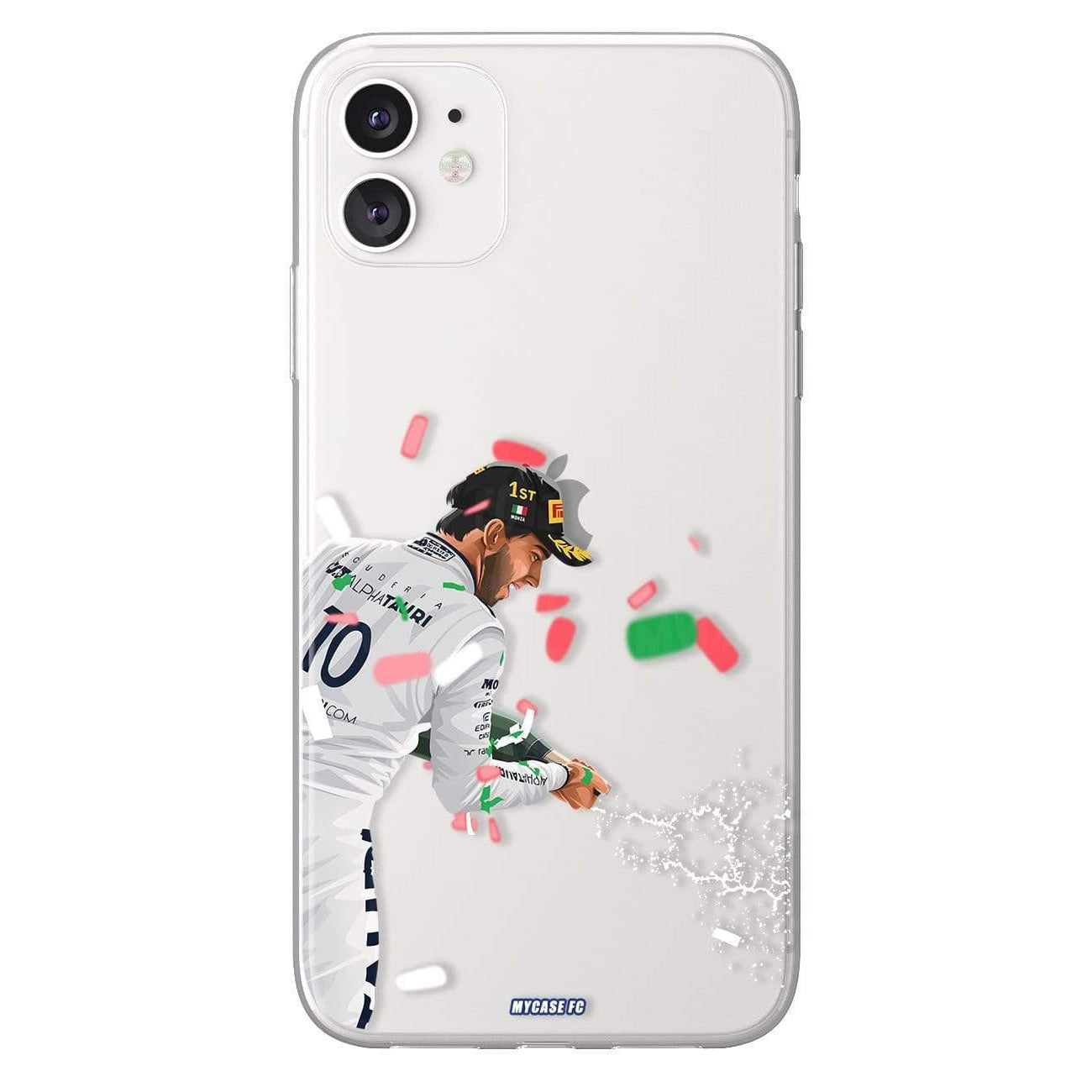 Pierre Gasly phone case Alfa Tauri Formula 1 clear phone case for smartphone