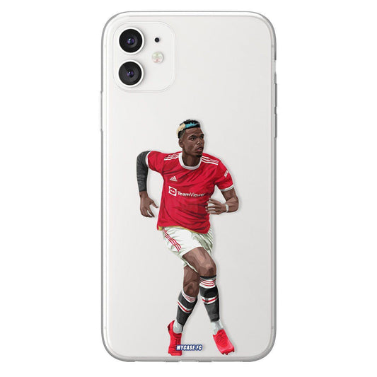Paul Pogba phone case Manchester United Premier League clear phone case for smartphone