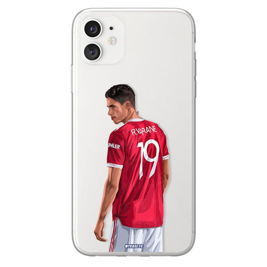 Raphael Varane phone case Manchester United Premier League clear phone case for smartphone