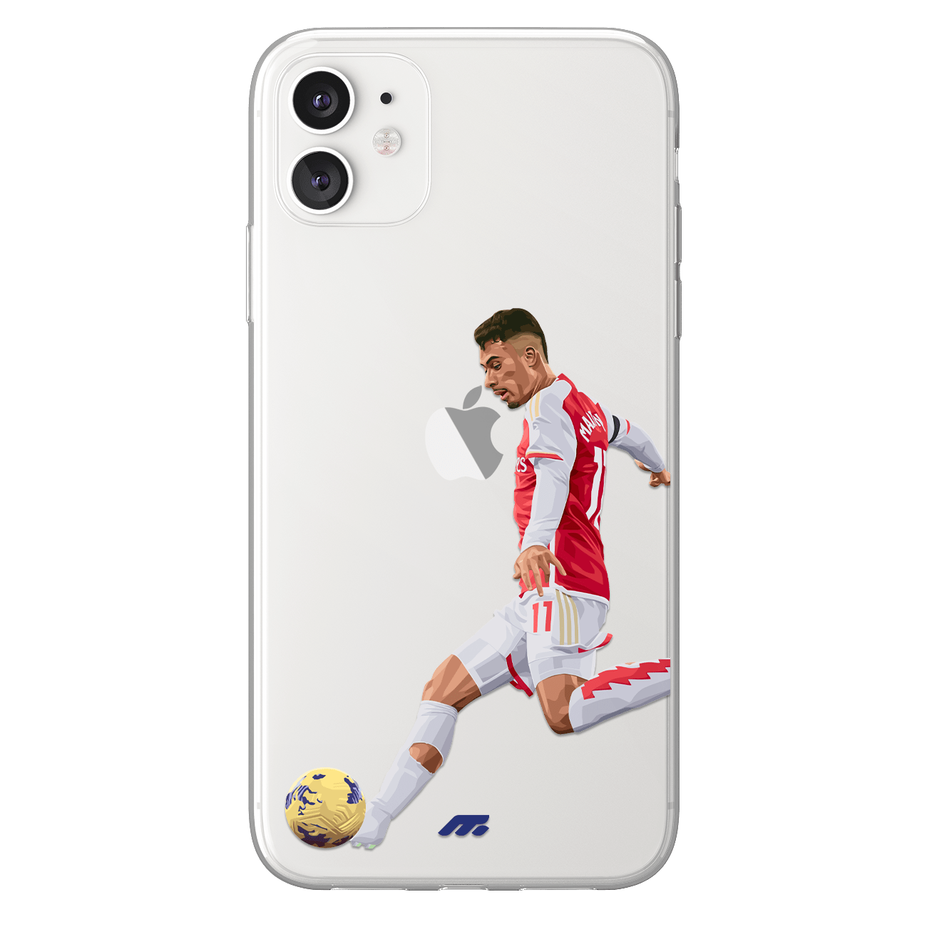 Gabriel Martinelli phone case Arsenal FC Premier League clear phone case for smartphone
