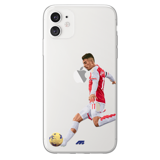 Gabriel Martinelli phone case Arsenal FC Premier League clear phone case for smartphone