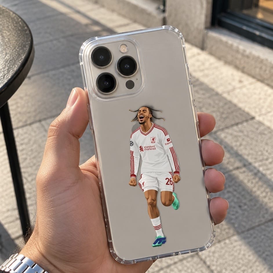 Bradley Barcola phone case Liverpool FC