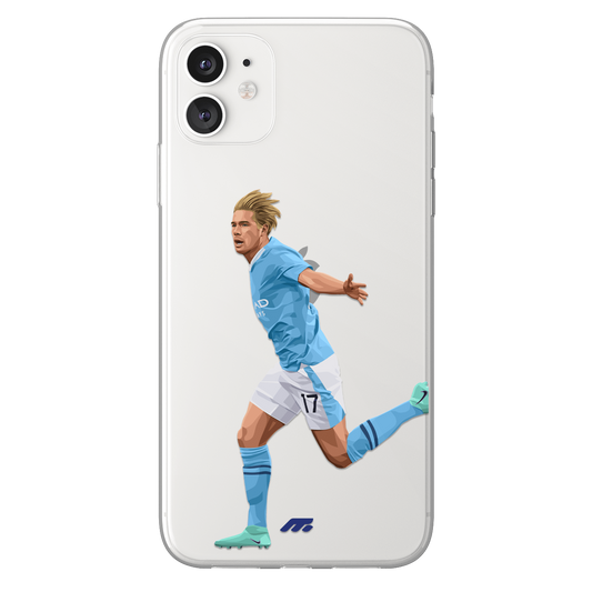 Kevin De Bruyne phone case Manchester City Premier League clear phone case for smartphone