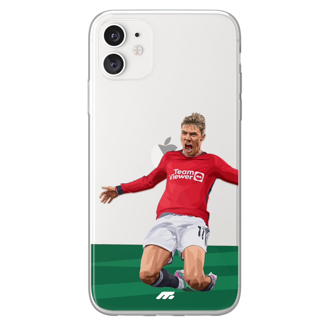 Rasmus Højlund phone case Manchester United Premier League clear phone case for smartphone
