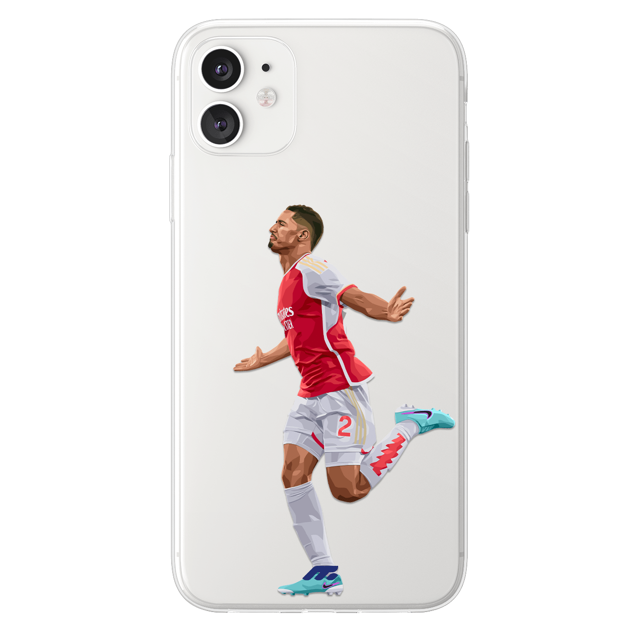 Saliba phone case Arsenal FC Premier League clear phone case for smartphone