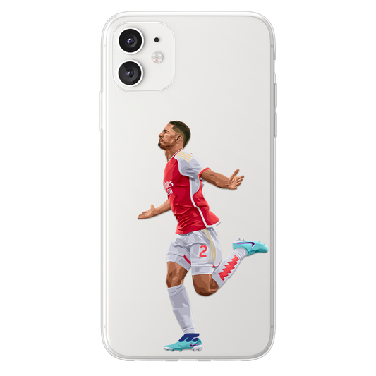 Saliba phone case Arsenal FC Premier League clear phone case for smartphone