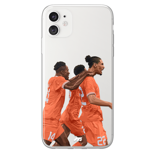 Sebastien Haller phone case Ivory Cost International football clear phone case for smartphone