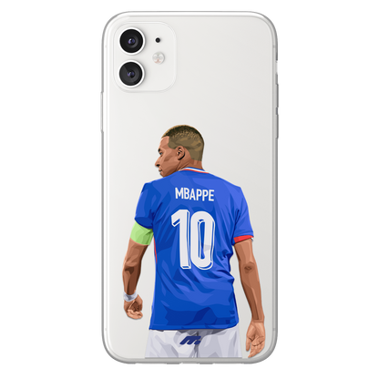Kylian Mbappé phone case Equipe de France International football clear phone case for smartphone