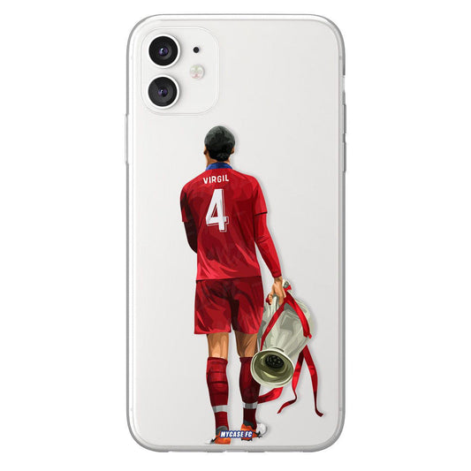 Virgil Van Dijk phone case Liverpool Football Club Premier League clear phone case for smartphone