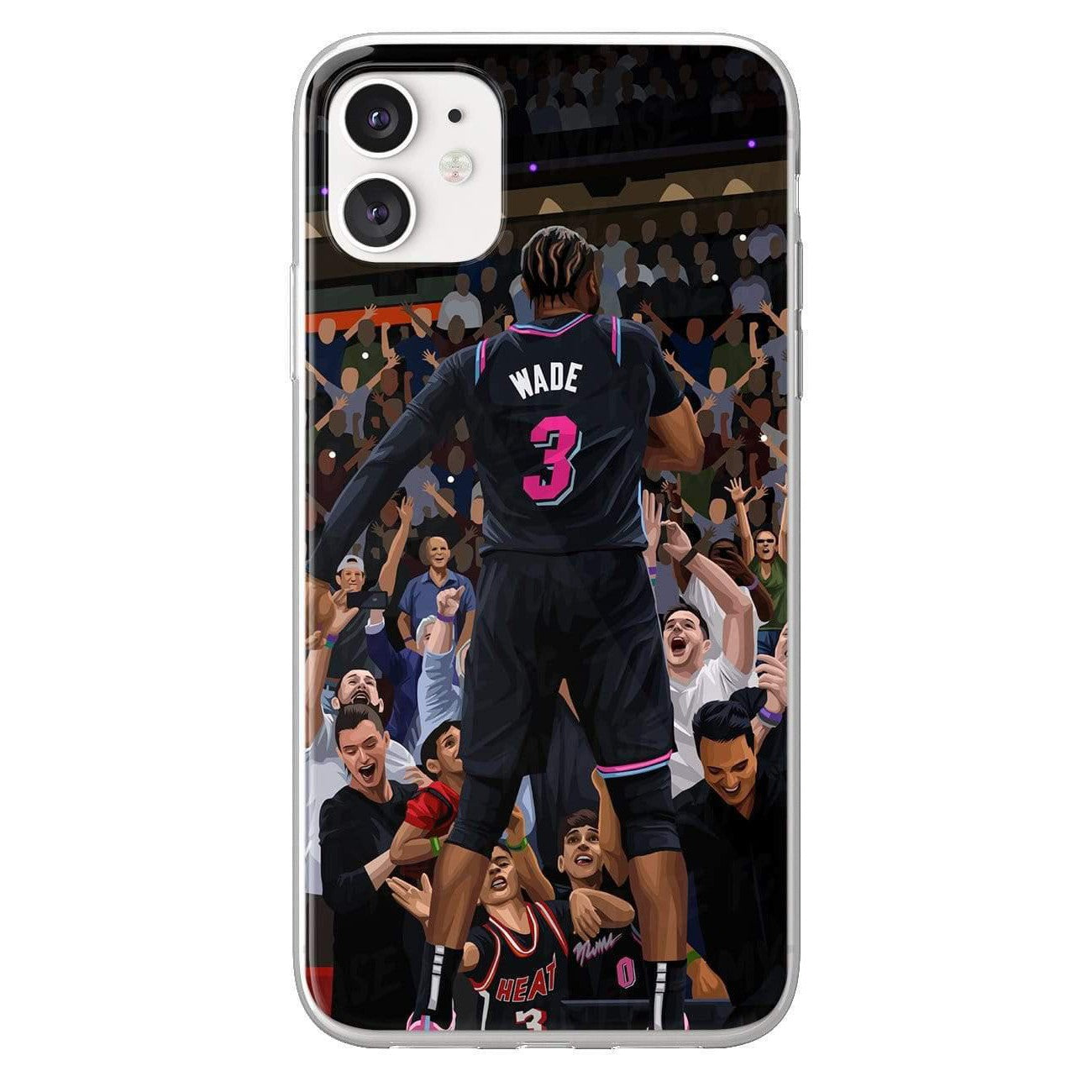 Dwayne Wade phone case Miami Heat NBA clear phone case for smartphone