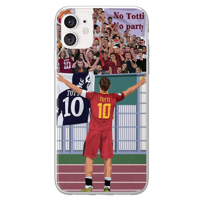 Francesco Totti phone case AS Roma Serie A clear phone case for smartphone