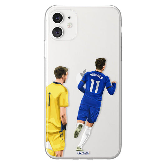 Timo Werner phone case Chelsea FC Premier League clear phone case for smartphone